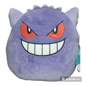 Squishmallows Pokemon Squad Ghost Pokemon Gengar 10" Stuffed Plush BNWT